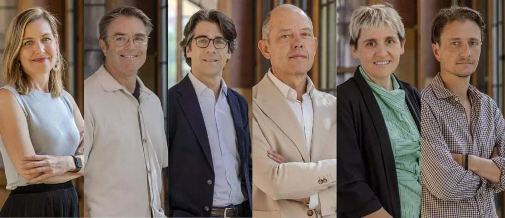 Ponentes del evento Gestión del Talento e Inteligencia Artificial, entre ellos Noelia Asensi, CEO de GSATEK, Pep Martorell, Maria Galindo, Carles Ortet, Jordi Vila Oliva y Jaume Boada.